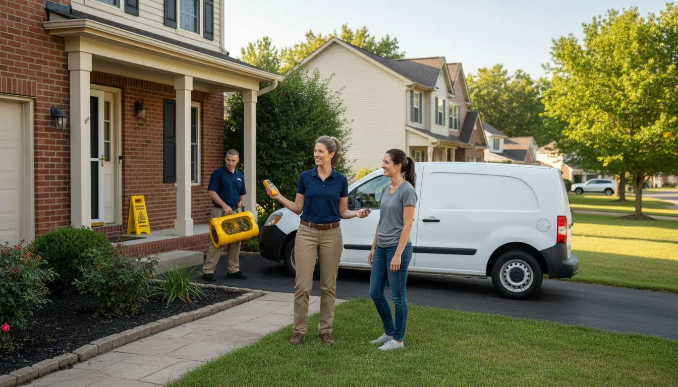 Residential water damage restoration in Lisbon, LA